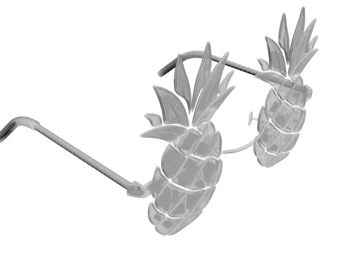 Pineapple Sunglasses 3D Model