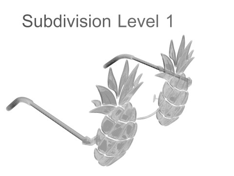 Pineapple Sunglasses 3D 모델