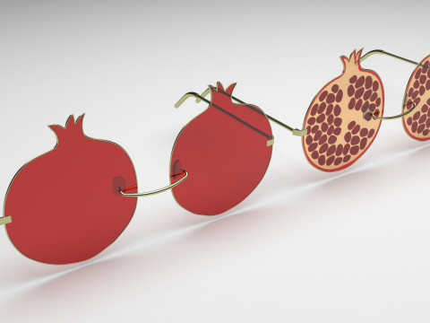 Pomegranate Sunglasses 3Dモデル