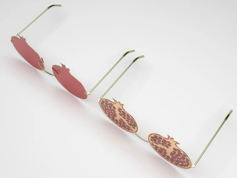Pomegranate Sunglasses 3D Model