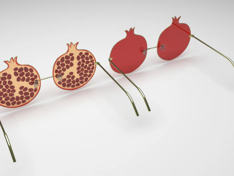 Pomegranate Sunglasses 3D Model