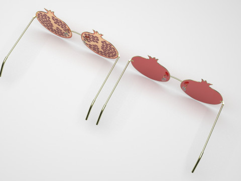 Pomegranate Sunglasses 3Dモデル