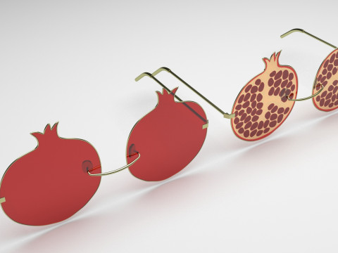 Pomegranate Sunglasses 3Dモデル