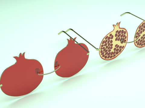 Pomegranate Sunglasses 3Dモデル