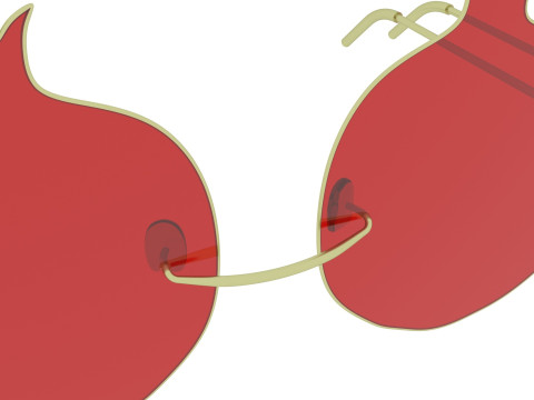 Pomegranate Sunglasses 3Dモデル