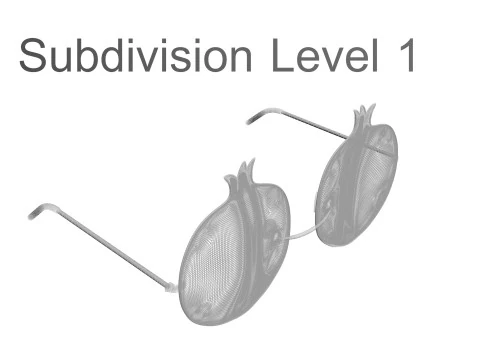 Pomegranate Sunglasses 3D Model