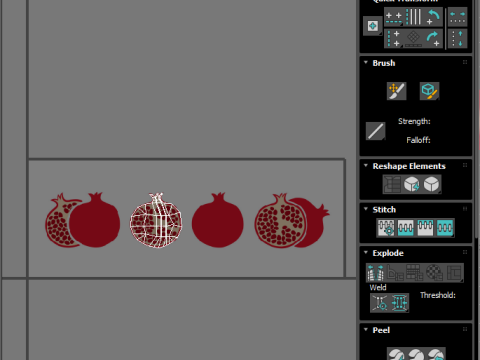 Pomegranate Sunglasses 3Dモデル