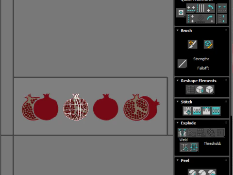 Pomegranate Sunglasses 3D Model