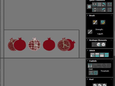 Pomegranate Sunglasses 3Dモデル