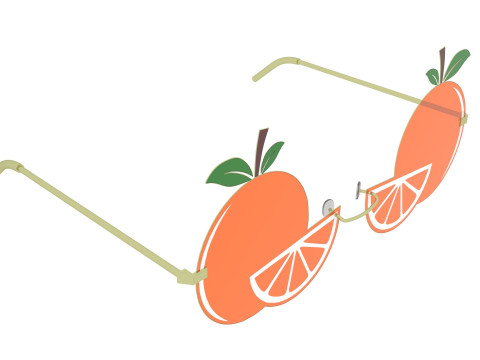 Fruit Sunglasses Collection 3D 模型