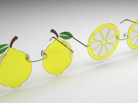 Fruit Sunglasses Collection 3D Model