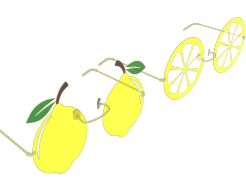Fruit Sunglasses Collection 3D Model