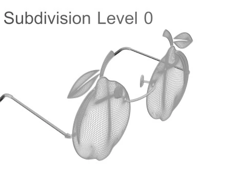 Fruit Sunglasses Collection 3D Model
