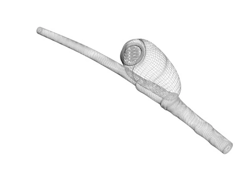 シラミの卵 3Dモデル