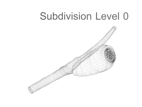 シラミの卵 3Dモデル