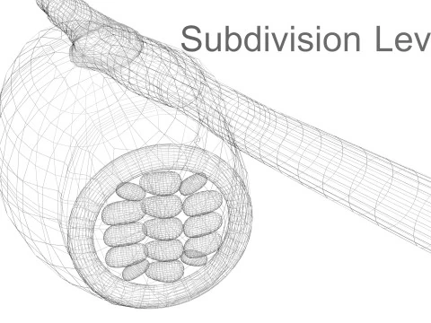 シラミの卵 3Dモデル