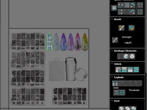 Artificial Nails Modello 3D