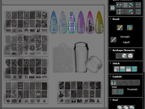Artificial Nails Modello 3D