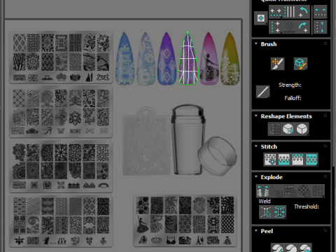 Artificial Nails Modello 3D