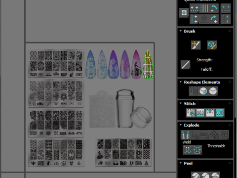 Artificial Nails Modello 3D