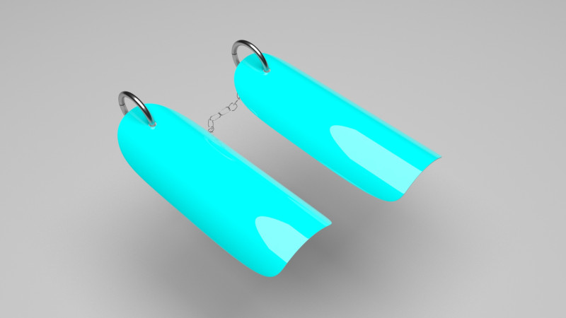 Chain For Ring For Artificial Nails Modello 3D .c4d .max .obj .3ds .fbx .stl .blend