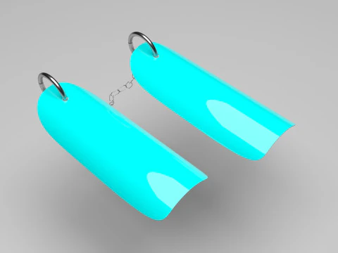 Kette f&uuml;r Ring f&uuml;r k&uuml;nstliche N&auml;gel 3D Modell