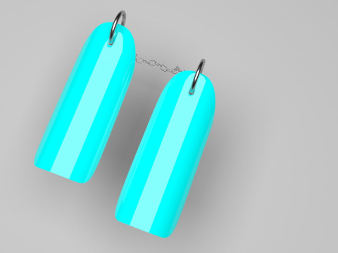 Chain For Ring For Artificial Nails Modello 3D