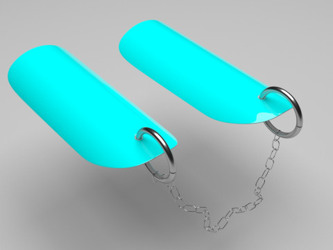 Chain For Ring For Artificial Nails Modello 3D