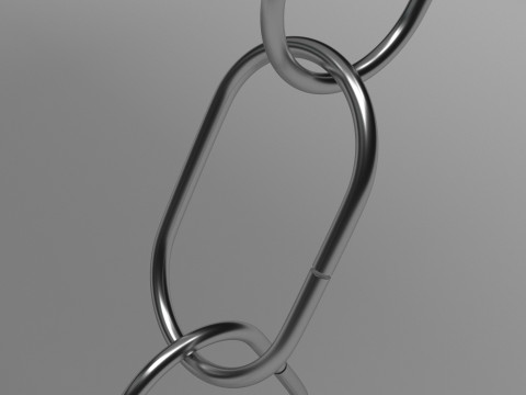Chain For Ring For Artificial Nails Modello 3D