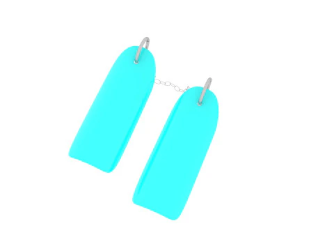 Chain For Ring For Artificial Nails 3D Model