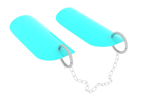 Chain For Ring For Artificial Nails 3D Model