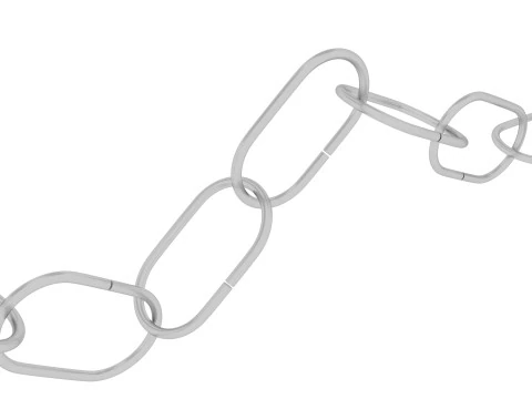 Chain For Ring For Artificial Nails 3D Model
