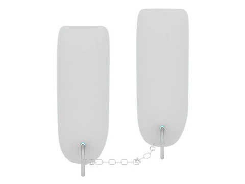 Chain For Ring For Artificial Nails 3D Model