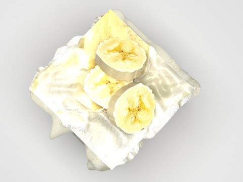 Banana Tiramisu 3D मॉडल