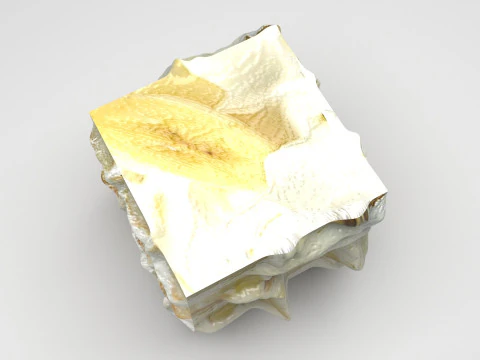 Banana Tiramisu 3D Model