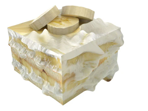 Banana Tiramisu 3D Model