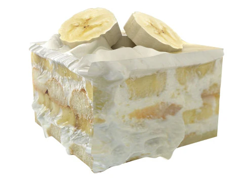 Banana Tiramisu 3D Model