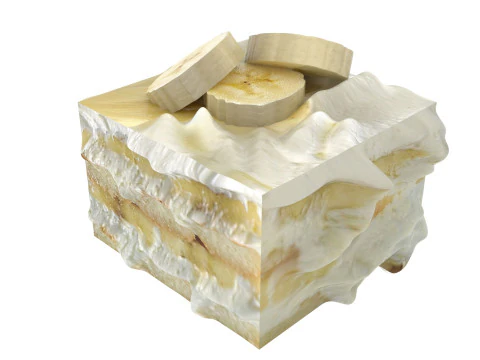 Banana Tiramisu 3D Model