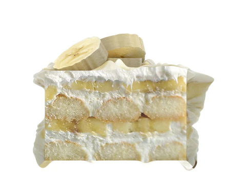 Banana Tiramisu 3D Model