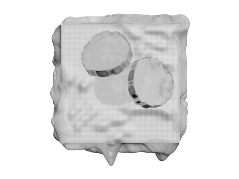 Banana Tiramisu 3D Model