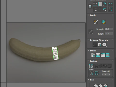 Banana Tiramisu 3D Model