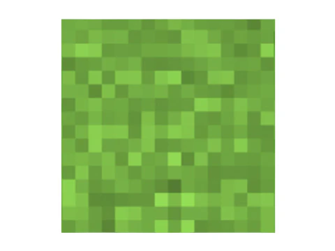 Minecraft Grass 3D Model
