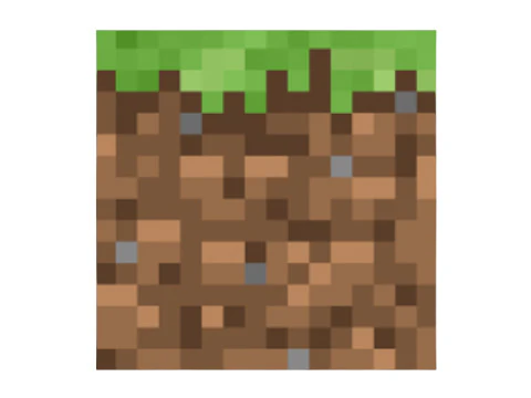 Minecraft Grass 3D Model