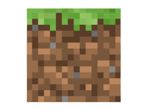 Minecraft Grass 3D Model