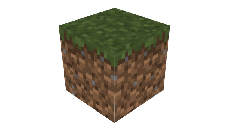 Minecraft Grass Modelo 3D .c4d .max .obj .3ds .fbx .stl .blend 