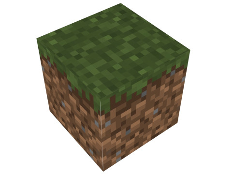 Minecraft Grass Modelo 3D