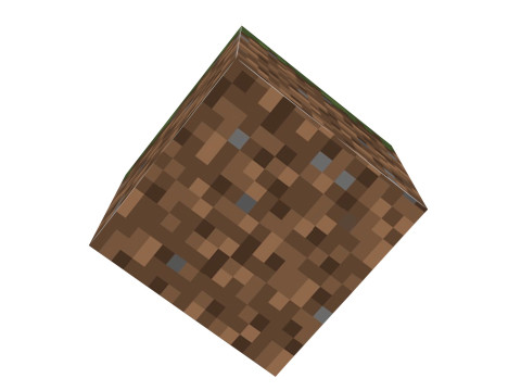 Minecraft Grass Modelo 3D
