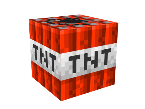 마인크래프트 TNT 3D 모델