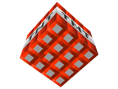 마인크래프트 TNT 3D 모델
