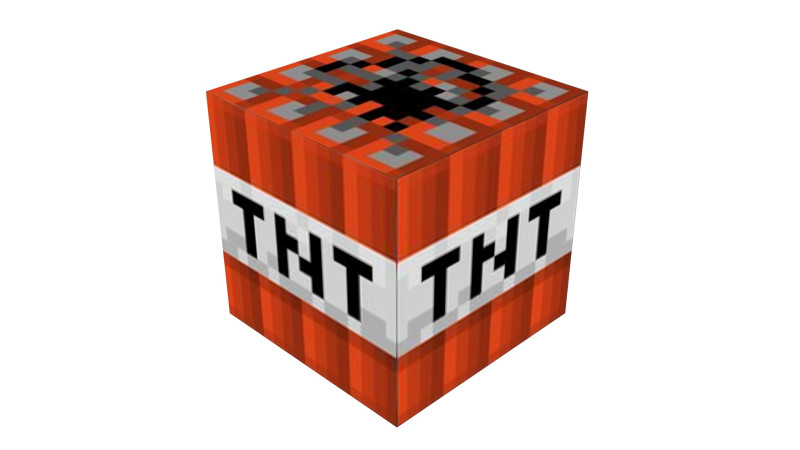 Minecraft TNT 3D-Modell .c4d .max .obj .3ds .fbx .stl .blend 